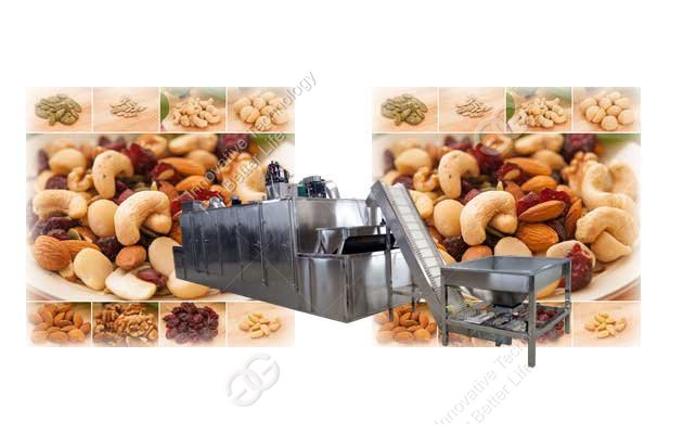 continuous peanut roasting machine