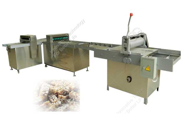peanut brittle forming and cutting machine
