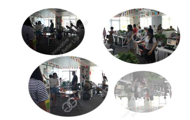 The Russia Customer Visit Company For Rice Krispies Treat Machine