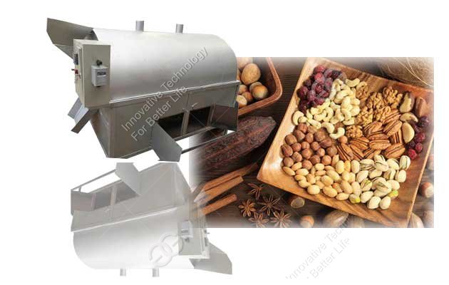 cocoa bean roasting drying machine